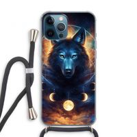 Wolf Dreamcatcher: iPhone 12 Pro Transparant Hoesje met koord