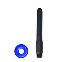 Oxballs Oxshot - 6 Shower Hose Butt-Nozzle and Flex Cockring - Black / Blue