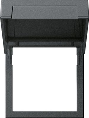 GIRA tussenring 45X45MM met klapdeksel zwart mat 55