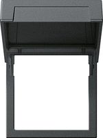 GIRA tussenring 45X45MM met klapdeksel zwart mat 55