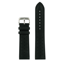 Horlogeband Tissot T1064071605100 / TISSOT V8 / T600038321 Leder Zwart 22mm
