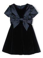 Lapin House robe courte satiné en velours - Bleu - thumbnail