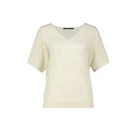 Expresso gebreide top EBBY ecru - thumbnail