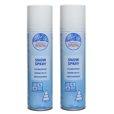 Sneeuwspray - 4x stuks - bus 150 ml - wit - milieuvriendelijk - ECO - spuitsneeuw