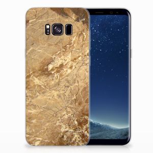 Samsung Galaxy S8 Plus TPU Siliconen Hoesje Marmer Creme