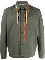 Valentino Garavani veste boutonnée à broderies - Vert - thumbnail