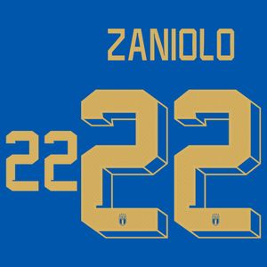 Zaniolo 22 (Officiële Italië Bedrukking 2022-2023)