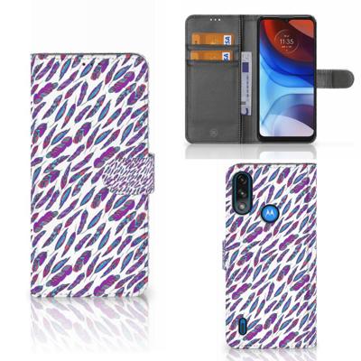 Motorola Moto E7i Power | E7 Power | Telefoon Hoesje | Feathers Color Motorola Moto E7i Power | E7 Power | Telefoon Hoesje | Feathers Color