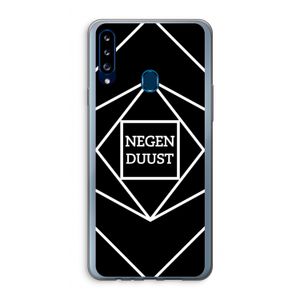 Negenduust geometrisch: Samsung Galaxy A20s Transparant Hoesje