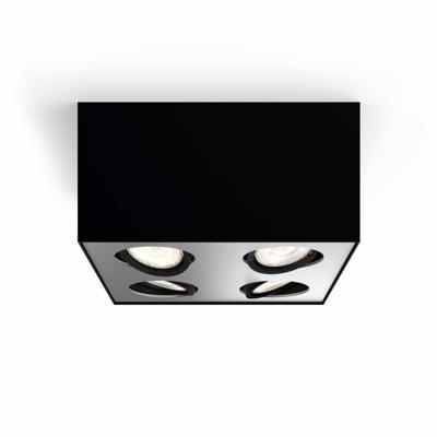 Philips SpotlampBox 4-lichts zwart - 5049430P0