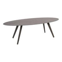 Lesli Living Mojito tuintafel ovaal 240x110 cm ceramic antraciet