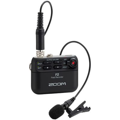 Zoom F2 Draagbare Recorder met Lavaliermicrofoon