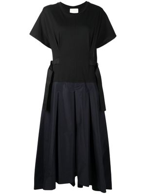 3.1 Phillip Lim robe ceinturée à manches courtes - Noir