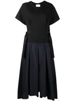 3.1 Phillip Lim robe ceinturée à manches courtes - Noir