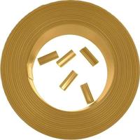 Privacy schermrol - NATUURLIJK - 48 mm x 50 m - Groen - Met 100 clips