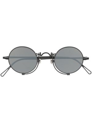 Matsuda lunettes de soleil teintées à monture ronde - Gris