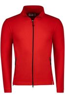 HAKRO Function Regular Fit Fleece jas rood, Effen - thumbnail