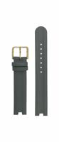 Horlogeband Rado 07.08572.10 / R070857210 Leder Grijs 16mm