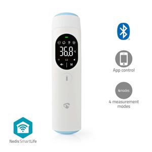 Nedis BTHTIR10WT Smartlife Infrarood Thermometer Led-scherm Oor / Voorhoofd Wit