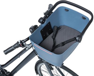 Basil buddy kf - hondenfietsmand - voorop - faded denim