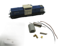 micromotor NF011C ombouwset voor Fleischmann V110 DR, DR 110-112, 114, DB 203-204, RRF/BAM 20, u.a.