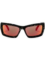 Palm Angels Eyewear lunettes de soleil Adin à monture rectangulaire - Noir - thumbnail