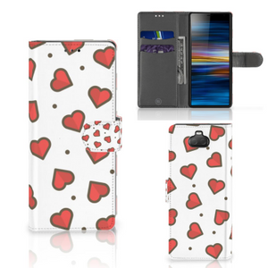 Sony Xperia 10 Telefoon Hoesje Hearts