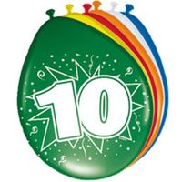 10 jaar ballonnen, 8 stuks