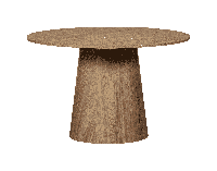 WOOOD Ronde Eettafel 'Maan' 120cm, kleur Walnoot