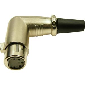 Cliff FC60955N XLR-connector Aantal polen: 5 Goud, Zwart 1 stuk(s)