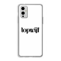 Topwijf Wit: OnePlus 9 Transparant Hoesje