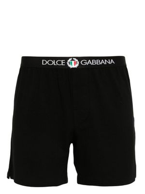Dolce & Gabbana boxer à patch logo - Noir