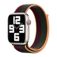 Apple origineel Sport Loop Apple Watch 42mm / 44mm / 45mm / 49mm Dark Cherry / Forest Green - ML323AM/A