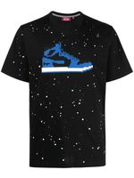 Mostly Heard Rarely Seen 8-Bit t-shirt Marina Blue à effet taches de peinture - Noir - thumbnail