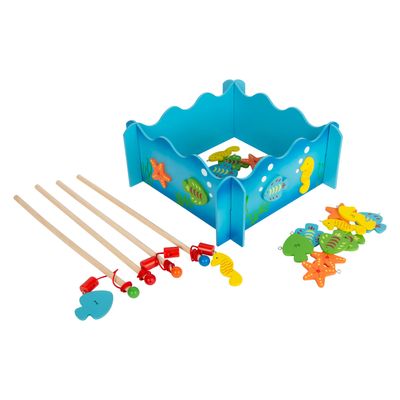 Small Foot houten vishengelspel oceaan