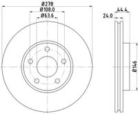 Remschijf 8DD355110281