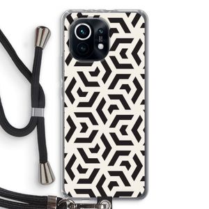 Crazy pattern: Xiaomi Mi 11 Transparant Hoesje met koord