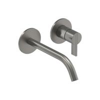 Inbouw Wastafelmengkraan IVY Pact 2-gats Coldstart Geborsteld Metal Black PVD IVY