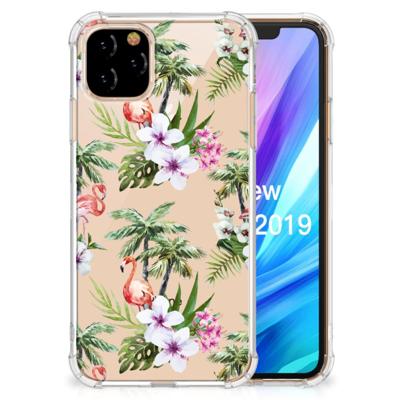 Apple iPhone 11 Pro Case Anti-shock Flamingo Palms Apple iPhone 11 Pro Case Anti-shock Flamingo Palms