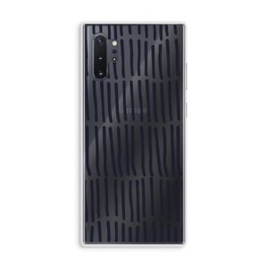 Moroccan stripes: Samsung Galaxy Note 10 Plus Transparant Hoesje
