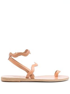 Ancient Greek Sandals sandales en cuir Elounda à semelle plate - Tons neutres