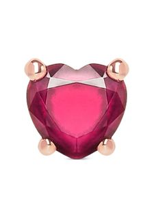 Dodo bague Heart en or rose 9ct sertie