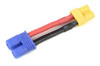Conversie kabel XT30 Vrouw > EC2 Man met silicone kabel 14AWG