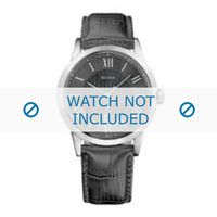 Hugo Boss horlogeband HB-85-1-14-2186 / 1512430 / HB659302187 Leder Grijs + grijs stiksel