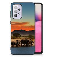 Samsung Galaxy A33 5G Dierenprint Telefoonhoesje Olifanten Samsung Galaxy A33 5G Dierenprint Telefoonhoesje Olifanten