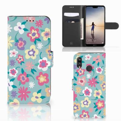 Huawei P20 Lite Hoesje Flower Power Huawei P20 Lite Hoesje Flower Power