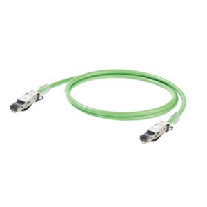 Weidmüller 1173030010 RJ45 Netwerkkabel, patchkabel CAT 5e SF/UTP 1.00 m Groen Vlambestendig, Snagless 1 stuk(s)