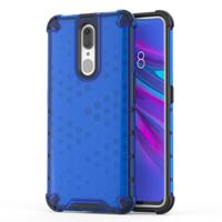 Honingraat schokbestendig PC + TPU Case voor OPPO F11 (blauw)