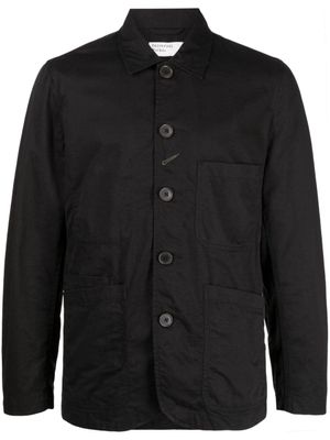Universal Works chemise en coton à manches longues - Noir