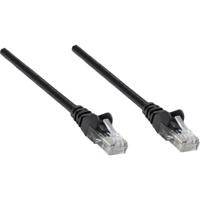Intellinet 318754 RJ45 Netwerkkabel, patchkabel CAT 6A S/FTP 0.50 m Zwart Afgeschermd (enkel), Afscherming totaal, Halogeenvrij 1 stuk(s)